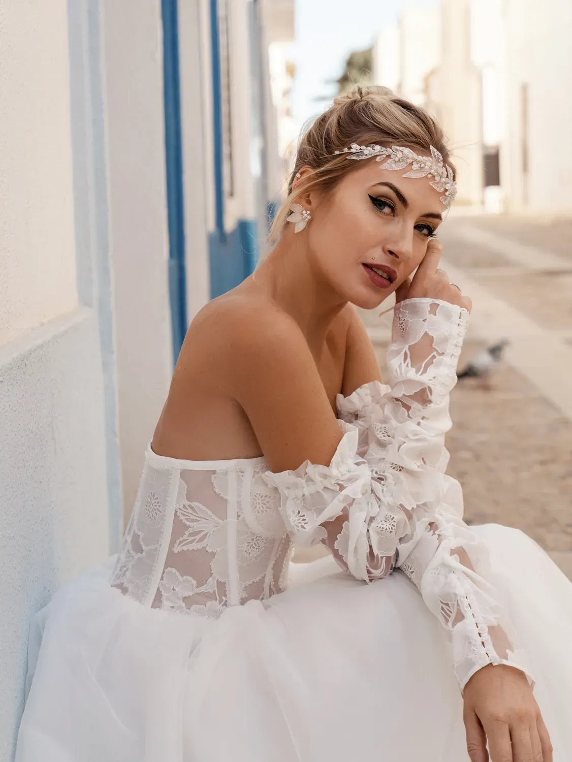 Vestido Azahar por las calles del pueblo